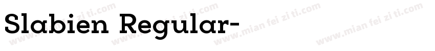 Slabien Regular字体转换